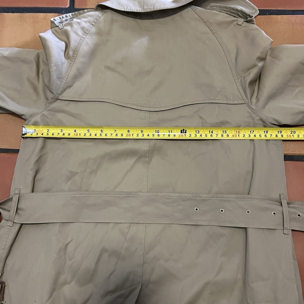 Vintage Burberrys Women's Trench Coat Made in England Nova Check Small - Picture 7 of 9
